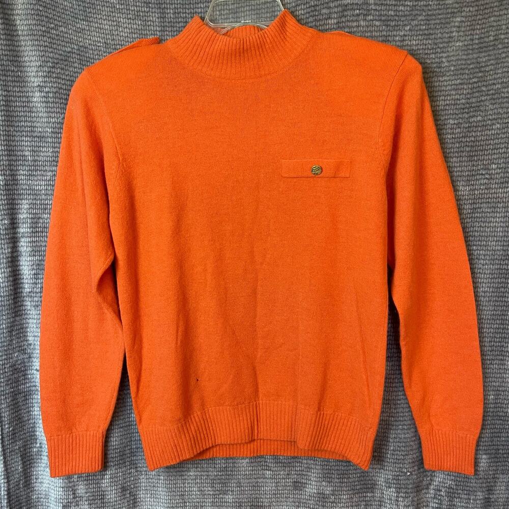 Vintage Karen Scott Lambswool Angora‎ Sweater Womens Sz M Office Academia Basic